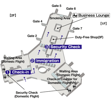Domestic Terminal 2 Map – Departures
