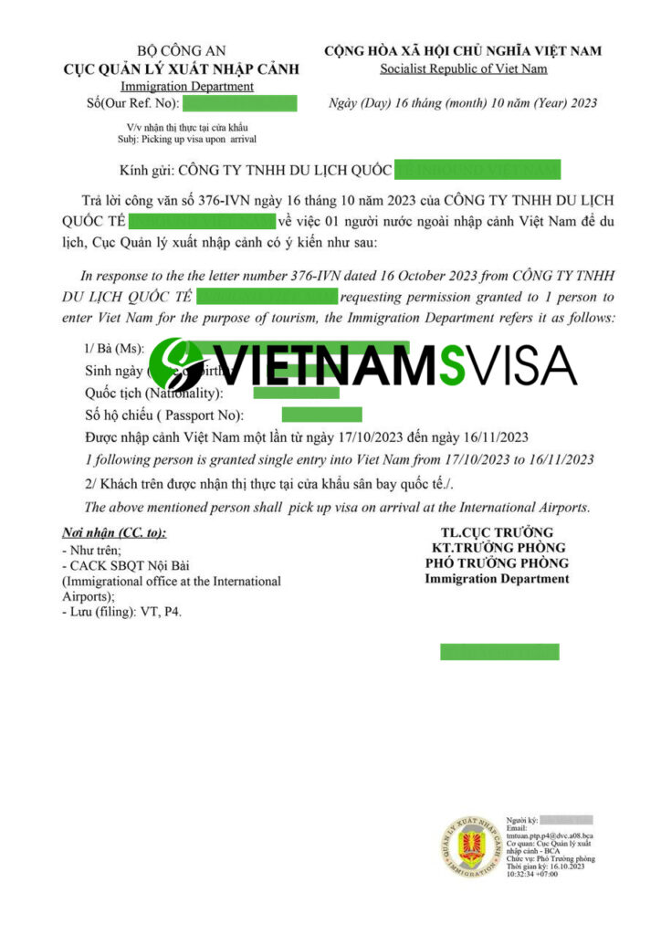 Vietnam Visa on Arrival 2024